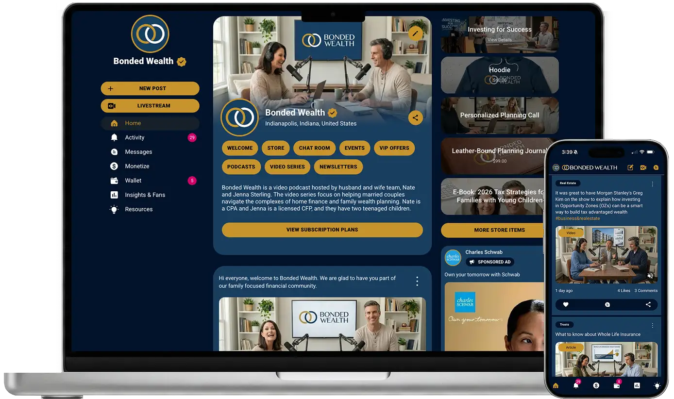 Launch a free website and dedicated iOS and Android apps under your own domain. Personalize your look, distribute your digital content, sell merchandise, create community, and own the data.