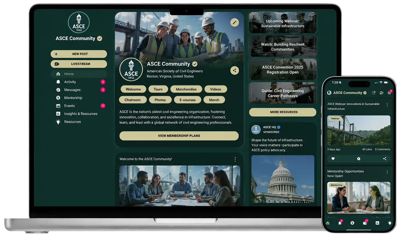 Launch a free website and dedicated iOS and Android apps under your own domain. Personalize your look, distribute your digital content,  create community, generated revenues, and own the data.