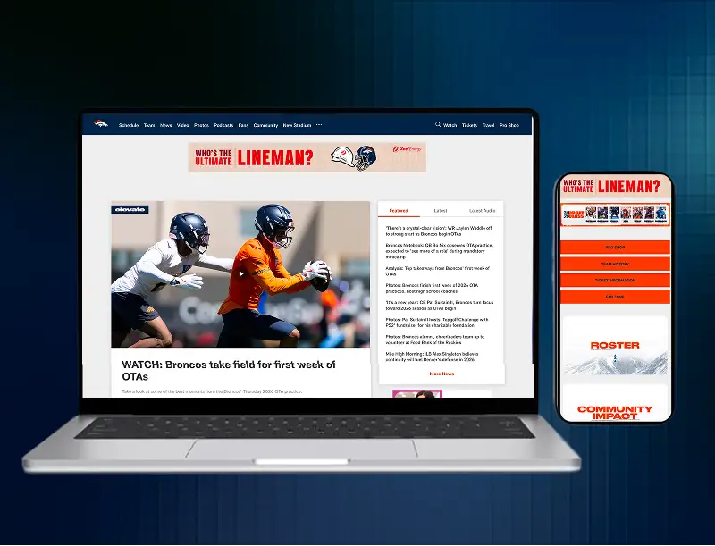 {A Custom Branded Digital Home For your Fan}